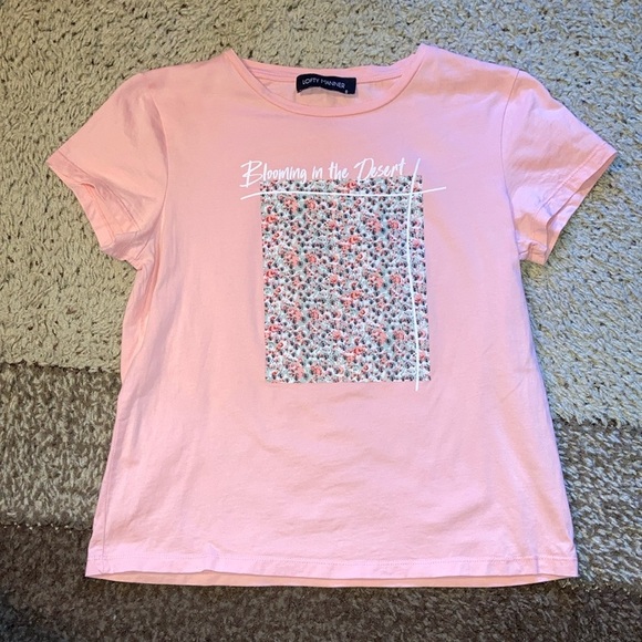 Lofty Manner Pink Graphic Short Sleeve Tee Relaxed Fit - Picture 1 of 9